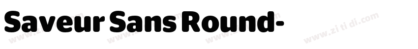 Saveur Sans Round字体转换 Saveur Sans Round字体转换